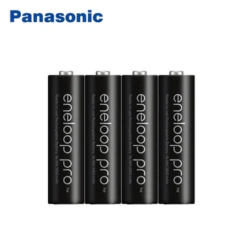 4GAB/DAUDZ Panasonic Eneloop Oriģinālo Akumulatoru AA Pro 2550mAh 1.2 V NI-MH Kameru, Gaismiņa Rotaļlietas Iepriekš Uzlādētu Uzlādējamos Akumulatorus