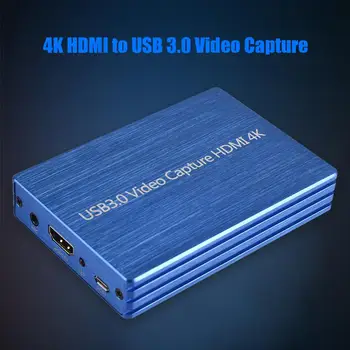 4K HDMI, USB 3.0 Mic Video Karte Dongle 1080P 60fps Full HD Video ierakstīšanas tiešraide