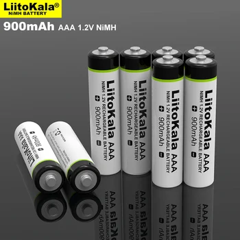 4gab Liitokala 1.2 V AA 2500mAh Ni-MH Uzlādējams akumulators + 4gab AAA 900mAh Temperatūras ieroci, tālvadības pults, peles baterijas