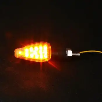 4gab Mini Universālo Motociklu LED Pagrieziena Signālu Gaismas Indikatori Dzintara Blinker Led Motociklu Super Spilgtas Lampas