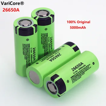 4gab VariCore 26650A Li-ion Akumulators 3,7 V 5000mA Uzlādējamās baterijas Discharger 20A Strāvas akumulatoru bateriju E-rīki