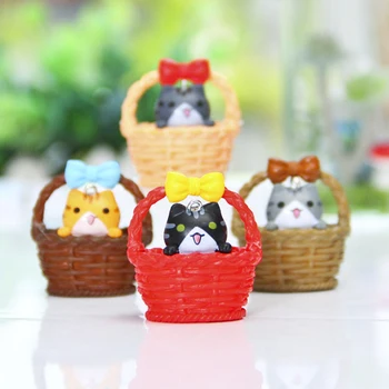 4gab/daudz Japanes Chi ' s Sweet Home Cat Kaķu Rotaļlietas DIY Sveķu Grozu Kaķu Attēls Ornamenti, Dekori Bērnu Rotaļu Mājas Dekoru