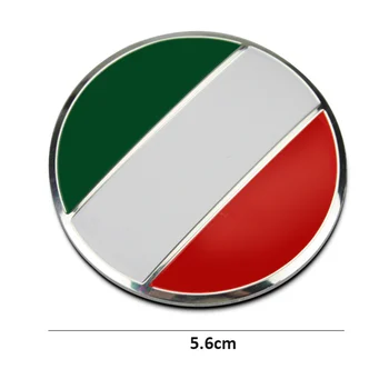 4gab/set Sakausējuma Auto Riteņu Centrs Rumbu Cepures Uzlīmes, Auto Uzlīmes, Riteņu Itālija Karogu, Automašīnu Dekorēšana Uzlīmes Fiat 500 Punto Ducato
