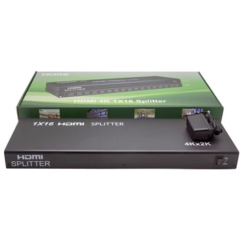 4kx2k 1080P 60Hz 4K 30Hz 1x16 HDMI Splitter 1 līdz 16 Displejs HD Video Converter HDMI Distributer Procesors Portatīvo DATORU Ar TV HDTV