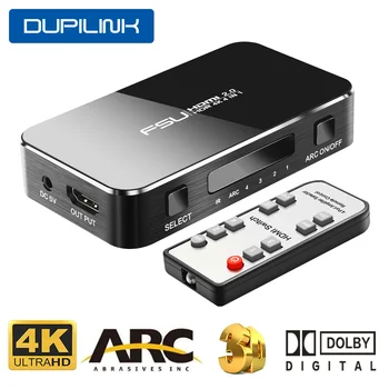 4x1 HDMI Slēdzis HDR 4K HDMI 2.0 Sadalītāja Komutatoru HDCP 1.4/2.2 Audio Extractor LOKA izmantojot IS Kontroles HDTV XBOX 360 PS4 Klēpjdators