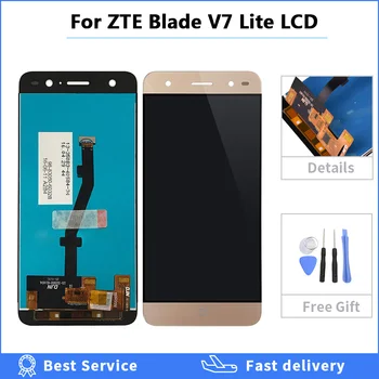 5.0 collas ZTE Blade V7 Lite LCD Displejs, Touch Screen Digitizer Montāža Nomaiņa ZTE V7 Lite Tālruņa remonta daļas +instrumenti