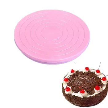 5.5 Collu Plastmasas Kūka Diska Rotācijas Kārtā Kūka Dekorēšanas Stāvēt Kūka Rotācijas Galda Plāksnes Virtuves DIY Cepšanas Rīku Kūka Rīki