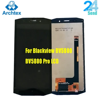 5.5 collu Oriģinālu Blackview BV5800 LCD +Touch Screen Digitizer Montāža 18:9 1440x720P Par Blackview BV5800 Pro