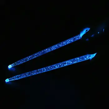 5.A Akrila Drum Stick LED Noctilucent, kas Spīd Tumsā Skatuves Sniegumu Lichtgevende Džeza Stilbiņi somas Bungu Piederumi 4