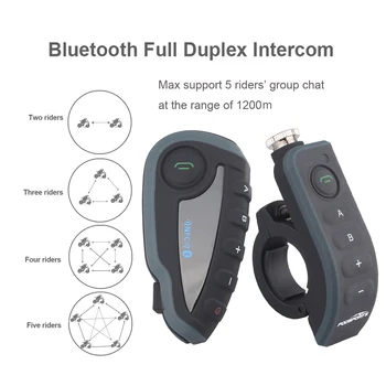 5 Braucēji V8 Bluetooth Intercom Ķivere NFC Motocikla Stūres Tālvadības pults Communicator Ķiveres Austiņas ar FM radio
