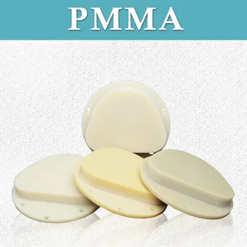 5 gabali 71mm 20mm Amann Girrbach PMMA melnbaltās disku vienu krāsu PMMA zobu pagaidu kronis tilts
