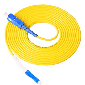 50 GAB. Fiber Optic patch cord single mode simplex, SC, LC Optisko jumper cable sm sx 1 3 5 10 20 metrus Ftth Bezmaksas Piegāde