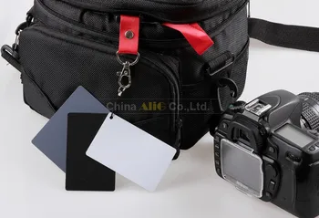 50 Gabalu Melns Balts Pelēks Trīs Krāsas Balansa Karte DSLR Kameras Foto Studijas Aksesuāru Vairumtirdzniecības