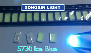 500PCS 5730 diode Ice blue SMD LED 5630 Gaismas Diožu Rūpnīcas tiešā pārdošana PLCC-2 5730 SMD/SMT led Zila