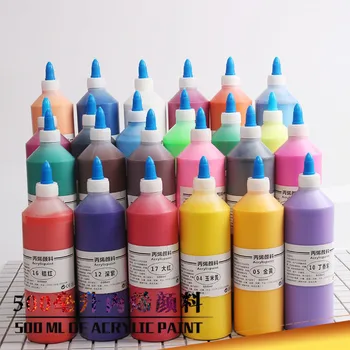 500ml akrila pigmenta liela pudele pigmenta diy ģipša īpašu pigmentu mākslas piegādes, vides aizsardzību, mākslas pigmentu