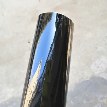 500mmx5000mm Augstas Kvalitātes Melna Spīdīga Vinila Plēve Piano Black Gloss Wrap Līmi Gaisa Burbulis Bezmaksas Auto Ietīšana Lapa