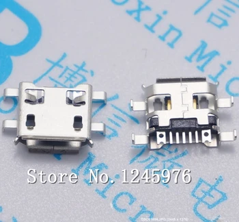 500pcs Micro USB Savienotājs 5pin 0.72 mm smago plāksni, B tipa ir kērlings pusē Sieviete Jack Mobile Mini USB remonts, mobilo planšetdatoru
