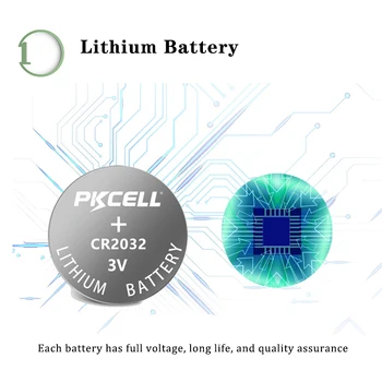 50gab/10Card PKCELL 3 V Baterija CR2032 DL2032 ECR2032 CR2032 CR 2032 Litija Pogas Baterija Cell Baterijas Smart Skatīties
