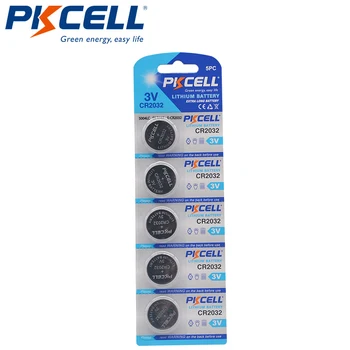 50gab/10Card PKCELL 3 V Baterija CR2032 DL2032 ECR2032 CR2032 CR 2032 Litija Pogas Baterija Cell Baterijas Smart Skatīties