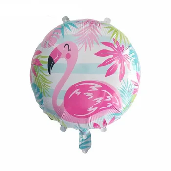 50gab 18inch Zelta Flamingo Gulbis Folija Baloni, Havaju Puse Piegādēm Vasaras Tēmu Dzimšanas dienas svinības Balonu dzīvnieku Gaisa balonu