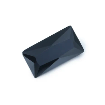 50gab 3x7~6x12mm Taisnstūra Forma, melns Krāsa CZ Akmens Sintētiskie Dārgakmeņi Izcili Samazināt Kubiskā Cirkonija Akmens gredzens