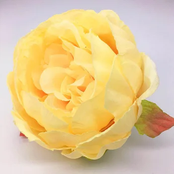 50gab/Daudz 10cm Peoniju Ziedu, Mākslīgo Ziedu Galvas, Lai Kāzu Puse, Mājas Apdare DIY Viltus Ziedi Sienas Vainags KY138