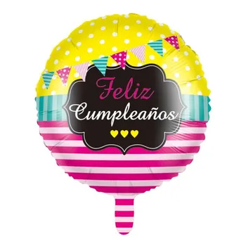 50gab/Daudz 18Inch Formas spāņu laimes Dzimšanas dienā, Folija Baloni, Feliz Cumpleanos Hēlija Globos Bērnu Dušas, Dzimšanas dienas Puse Dekori Rotaļlietas