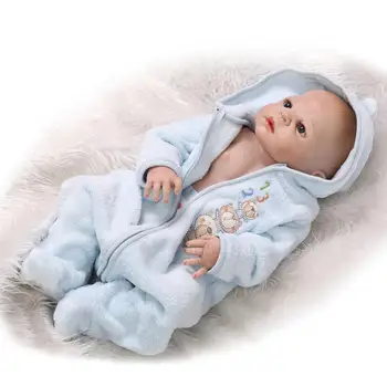 57CM Lelle atdzimis Pilna silikona ķermeņa reāli atdzimis bērnu zēns lelles pliku galvu vannas lelle bērniem dzimšanas dienas dāvanu bebe rotaļlietas atdzimis