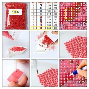 5D DIY Dimanta Krāsošanas Ziedi Vāzē Cross Stitch Pilns Komplekts Dimanta Urbšanas Izšuvumi Mosaic Rose Mākslas Ainu Mājas Apdare Dāvanu