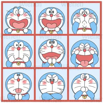 5D Dimanta Glezna Krustdūrienā Karikatūra Raksturs Japāņu Anime Doraemon Attēlu Dimanta Izšūti Mozaīkas DIY (do it yourself, Rotaļlietas Bērniem, Dāvanu