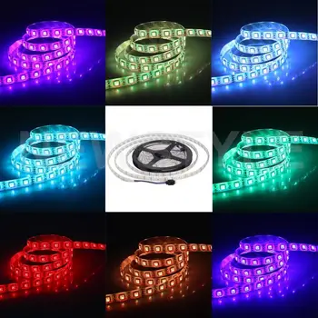 5M 24V ne-ūdensizturīgs Elastīgu LED Lentes 5050 300led Apgaismojums Led Lentes Lentes Apdare, Led Lentes Silts Cool Balta, RGB