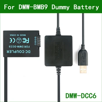 5V USB, Lai DMW-BMB9 Lelli, Battery DMW-DCC6 Power Bank USB Kabelis Panasonic DMC FZ40 FZ45 FZ47 FZ48 FZ60 FZ62 FZ70 FZ72 FZ100
