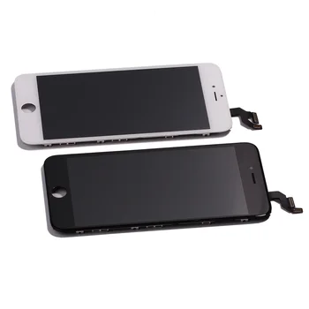 5gab LCD Displejs ecran iPhone 6 Ekrāna Replacment iPhone 6s Digitizer Montāža +Rūdīta Stikla, Melns/Balts Nav Dead Pixel