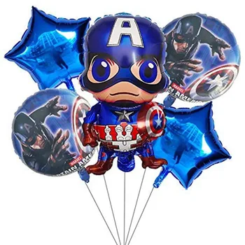 5gab Supervaroņa Zirnekļcilvēka Dzelzs Vīrs Amerikā, Folija Baloni Dzimšanas dienas svinības Piegādēm Gaisa balonu Bērnu Dienu Rotaļlietas