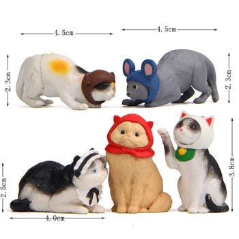 5gab/daudz Japanes Kawai Cosplay Kaķis Attēls Rotaļlietas Sveķu Corgi Rīcības Attēlu Kolekcija Modeli, Rotaļlietas, Dāvanu, Mājas Apdare