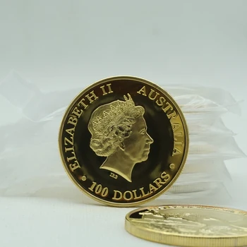 5gab/daudz Ķenguri Austrālijā, monētas Elizabete II CollectionCommemorative zelta pārklājumu Monētas, Biznesa Dāvanas, Radošās Dāvanu