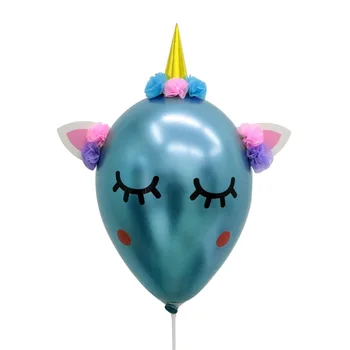 5gab vai 10pcs Lielu 3D Unicorn Baloni, Metāla, Lateksa Balonu Unicorn Dzimšanas dienas svinības Rotājumus Bērniem Rotaļlietas