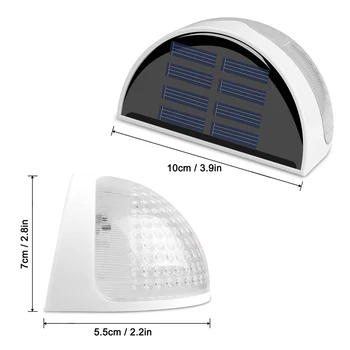 6 LED Saules Dārza Gaismas Ūdensizturīgs, Gaismas Sensoru, kas Saules Gaismas Dārzs Apdare Saules Enerģijas Drošības Lampas Tuinverlichting