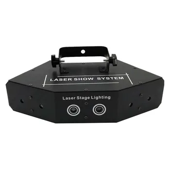 6 Objektīvs RGB Skenēšanas Laser DMX LED Skenēšanas Skatuves Apgaismojums Krāsains Vietas Efekts Skenera Disko Dj Puse Gaismas Nozarē Lāzera Projektoru