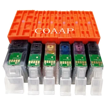 6 Pack PGI470 CLI471 PGI-470BK CLI-471 BK/C/M/Y/GY Saderīgs tintes kasetnes canon PIXMA MG5740 MG8640 TS5040 TS6040 Printeri