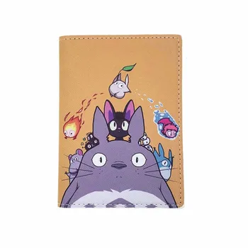 6 Stilu Totoro Ģimenes Ceļojumu Piederumi Pases Turētāja PU Ādas Ceļošanas Pase uz Lietu Augstas Kvalitātes Kartes ID Turētāji