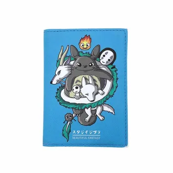 6 Stilu Totoro Ģimenes Ceļojumu Piederumi Pases Turētāja PU Ādas Ceļošanas Pase uz Lietu Augstas Kvalitātes Kartes ID Turētāji