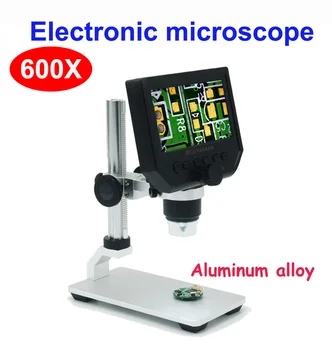 600X Digitālo elektronisko USB mikroskops ar digitālo lodēšanas video mikroskopa kamera 4.3 collu lcd Endoskopu, palielināmais G600 Kamera