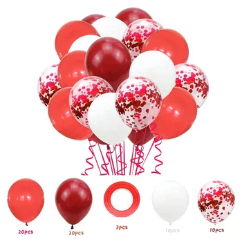 60Pcs Dzimšanas dienas Balonus Krāsainu Konfeti Dzimšanas dienas svinības Rotājumi Rožu Zelta Kāzu Dekorēšana Konfeti Baloni Bērniem Dekori