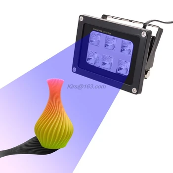 60W 405nm 6 UV LED Sveķu Konservēšanas Gaismas Lampas GARANTIJA DLP 3D Printeri US/UK/ES/AU