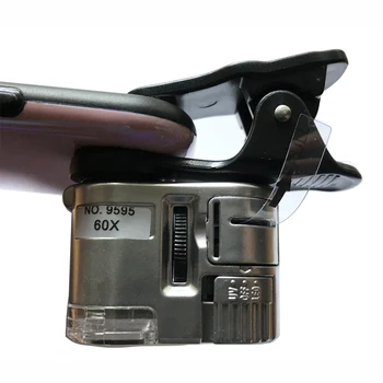 60X Palielināmo Galvas Detektoru Ādas, Matu Pārbaude Analyzer Folikulu Galvas Lupa LED Mikroskopu ar Klipu Veselīgu Aprūpes U1193