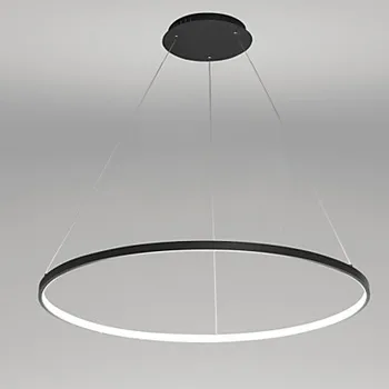 60cm Acryl Apļveida Modernu LED Pendant Gaismas Ķermeņi, Dinning Dzīvojamā Istaba Balta, Melna Karājas Lampa Mājas Apgaismojums Gaismeklis