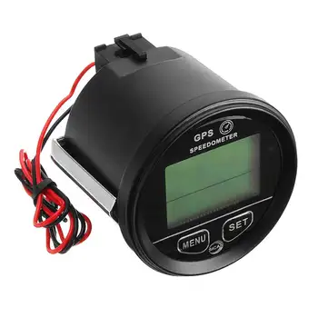 60mm 12V 24V GPS Spidometrs, Odometrs, LCD Digitālais Displejs Ātrums Instrumenti Platums Ūdensizturīgs Par Motociklu, Laivu, Furgonu LTV UTV