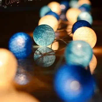 6M LED Kokvilnas Bumbu Vainags Gaismas Stīgu Ziemassvētku Dekoratīvie Āra Brīvdienu Kāzu svinības, Bērnu Gultas Pasaku Rotājumi Gaismas