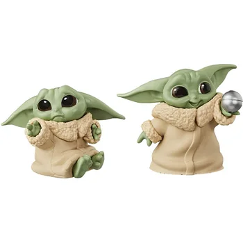 6Pcs Star Wars Bērnu Yoda Rīcības Attēls Rotaļlietu Mini 5-6cm Yoda Bērnu Rīcības Rotaļlietas Yoda Figuras Karstā Bērniem, Rotaļlietas, Dāvanas,
